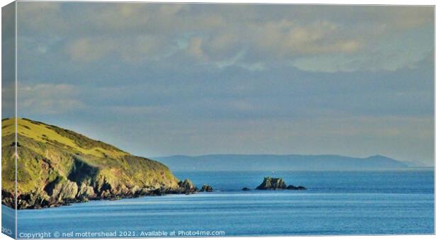 Rame Head From Talland Bay. Canvas Print by Neil Mottershead