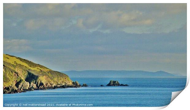 Rame Head From Talland Bay. Print by Neil Mottershead