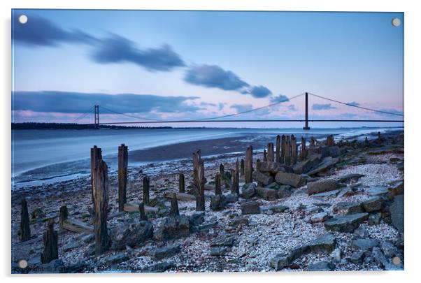 Past and Present, River Humber Acrylic by Tony Gaskins