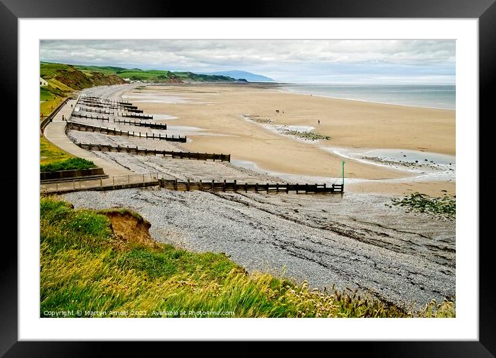 Beach at St. Bees Cumbria Framed Mounted Print by Martyn Arnold