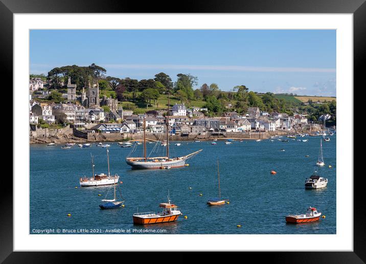 Fowey View Framed Mounted Print by Bruce Little