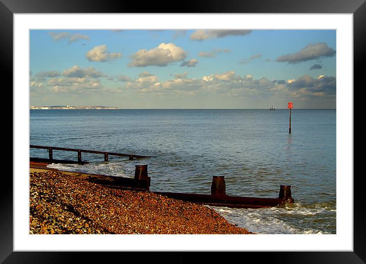 Deal Beach Framed Mounted Print by Serena Bowles