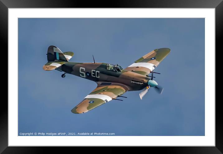 Hawker Hurricane PZ865 (1) Framed Mounted Print by Philip Hodges aFIAP ,