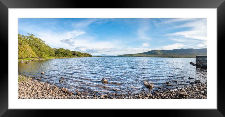 Panorama, Lough Feeagh, Co Mayo, Ireland Framed Mounted Print by Dave Collins
