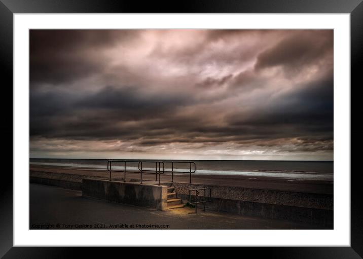 Summer Storm, Sutton-on-Sea, Lincolnshire Framed Mounted Print by Tony Gaskins