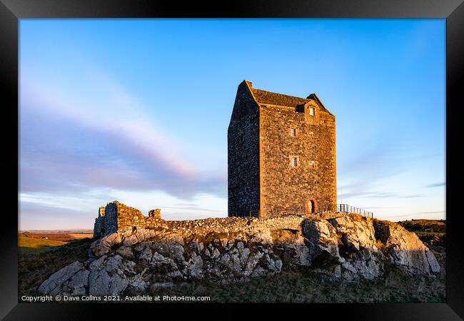 Smailholm Tower, Scottish Borders, UK Framed Print by Dave Collins