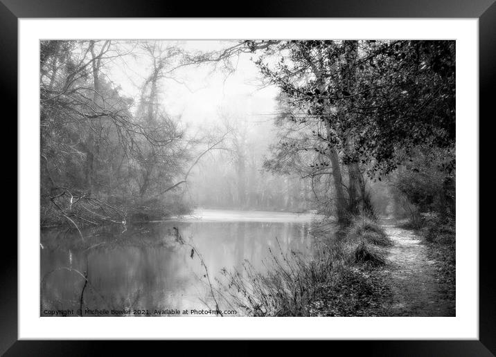 Farnborough Lakes Framed Mounted Print by Michelle Bowler