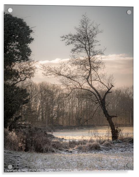 A Winters Morning Acrylic by Jason Atack