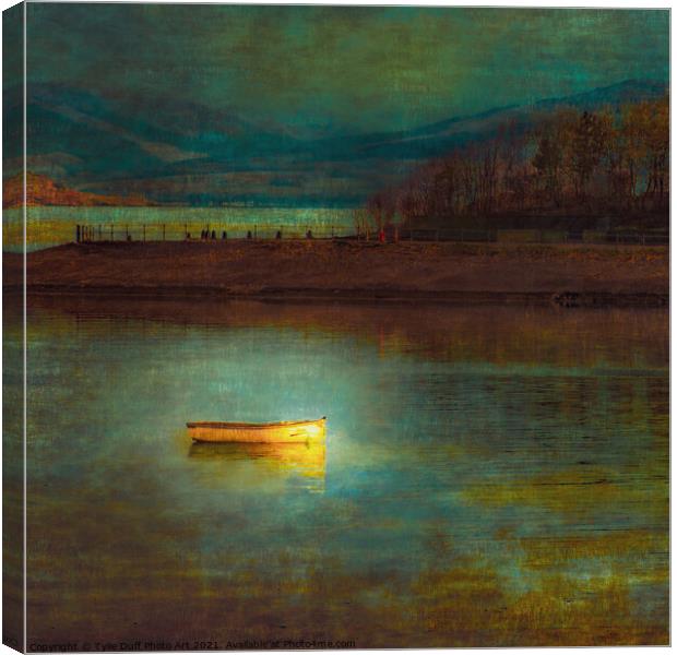 Moonlight On Fairlie Bay Canvas Print by Tylie Duff Photo Art