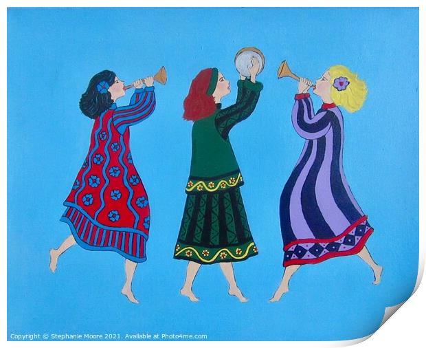 Joyful Music Print by Stephanie Moore