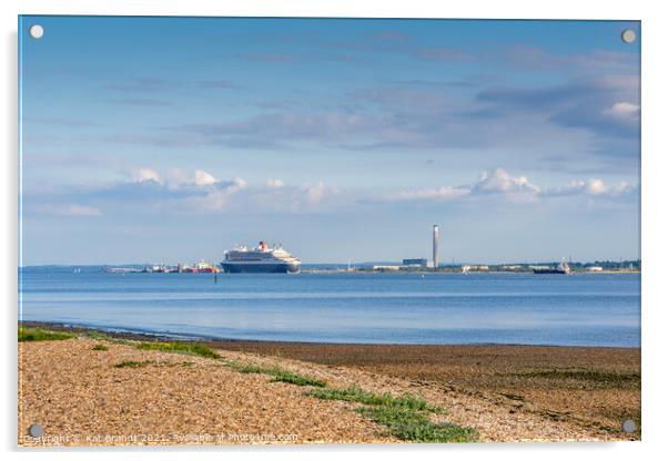 View across Southampton Water, England, UK Acrylic by KB Photo