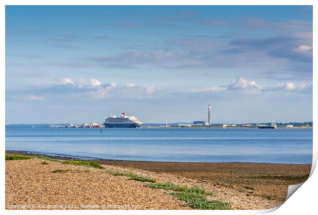 View across Southampton Water, England, UK Print by KB Photo
