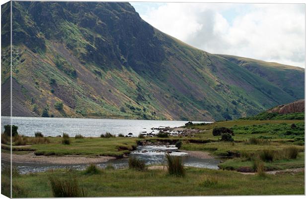 Across Wastwater Lake Canvas Print by Serena Bowles