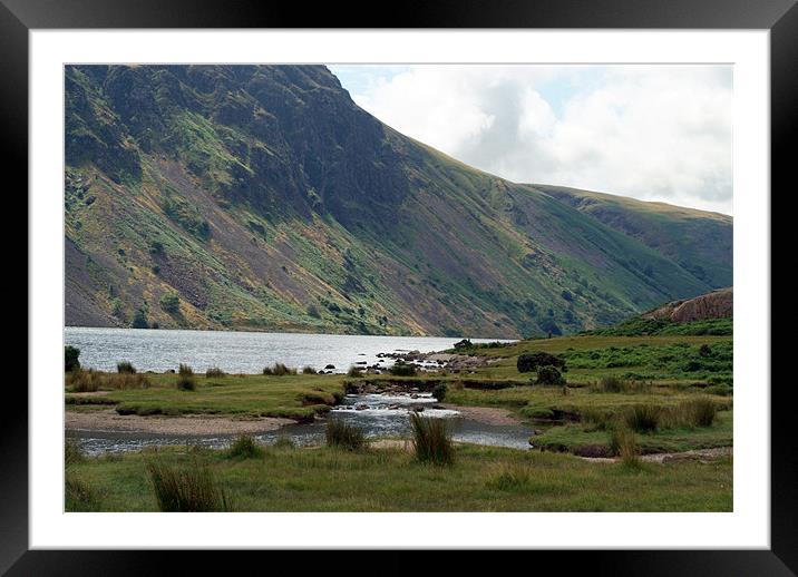 Across Wastwater Lake Framed Mounted Print by Serena Bowles