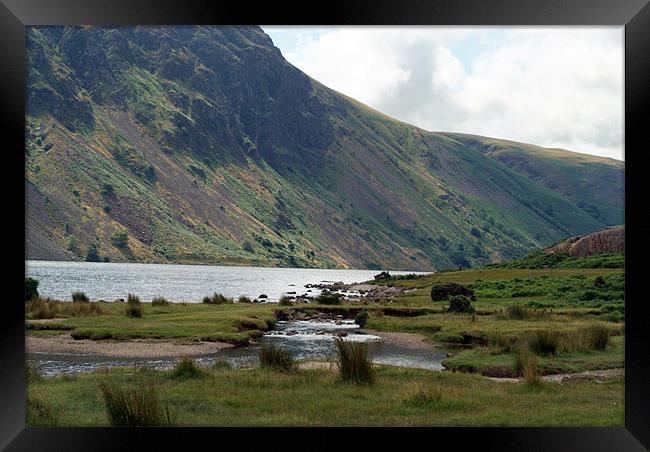 Across Wastwater Lake Framed Print by Serena Bowles