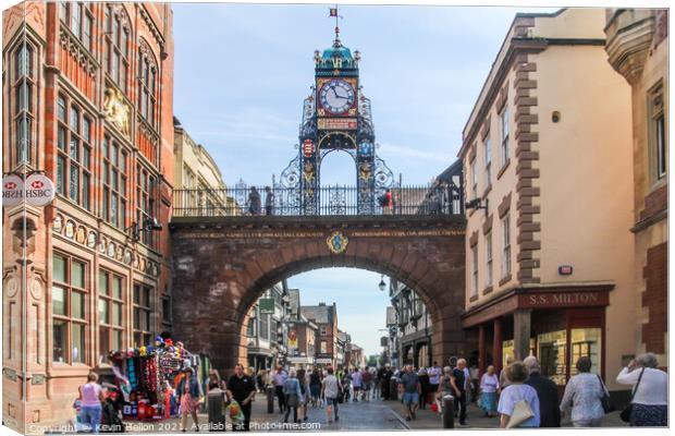 Eastgate clock Canvas Print by Kevin Hellon