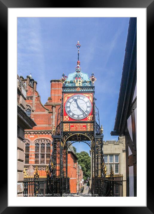 The Eastgate clock Framed Mounted Print by Kevin Hellon