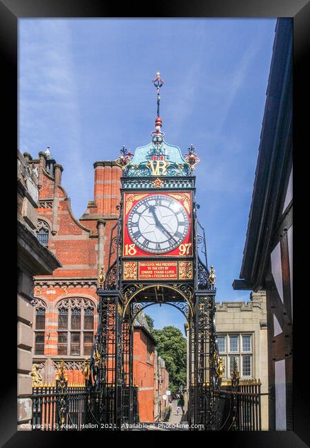 The Eastgate clock Framed Print by Kevin Hellon