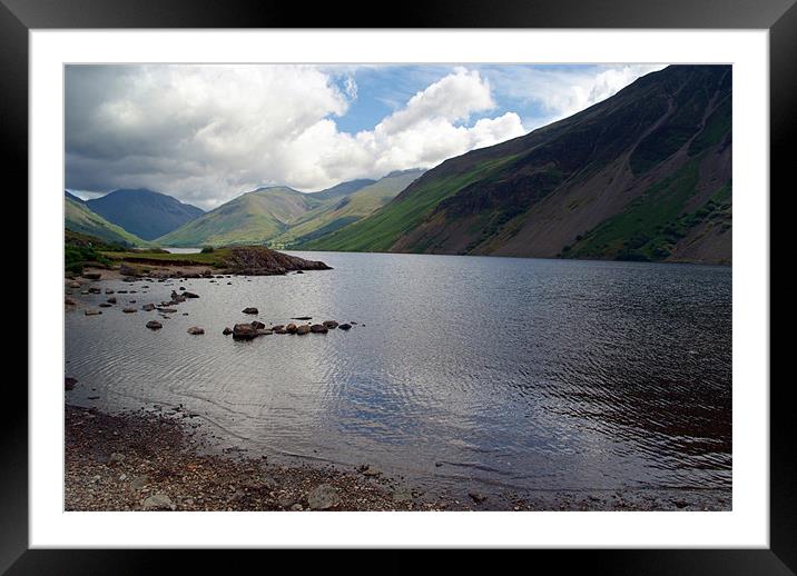 Across Wastwater Framed Mounted Print by Serena Bowles