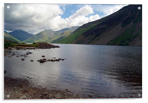 Across Wastwater Acrylic by Serena Bowles