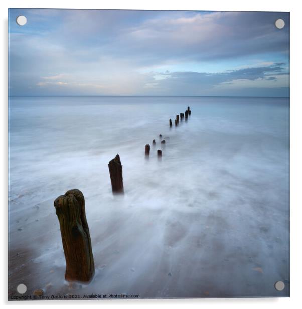 Rising Tide, Sandsend Acrylic by Tony Gaskins