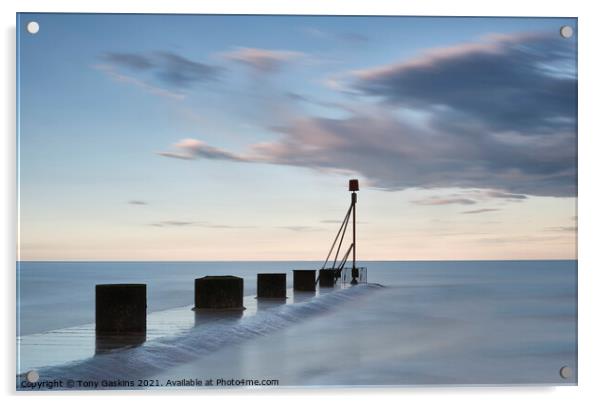 Rising Tide, Lincolnshire Coast Acrylic by Tony Gaskins