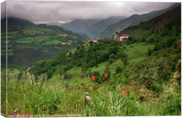 Cantabrian Village Canvas Print by Bruce Little