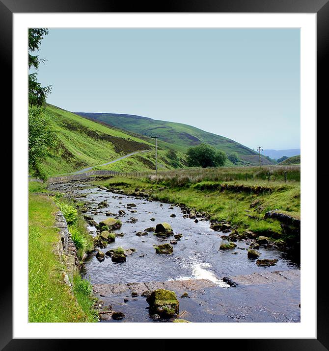 The Meandering River Framed Mounted Print by Jacqui Kilcoyne