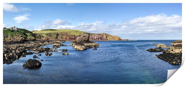St Abbs Panorama Print by Naylor's Photography