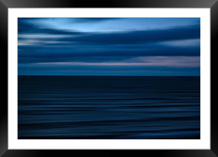  intentional camera movement south beach Aberaeron Framed Mounted Print by Andrew chittock