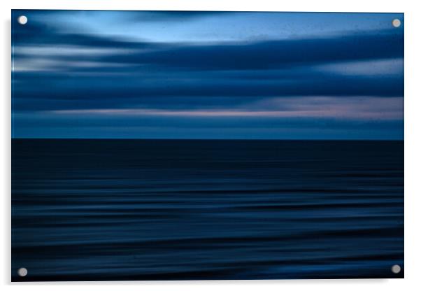  intentional camera movement south beach Aberaeron Acrylic by Andrew chittock