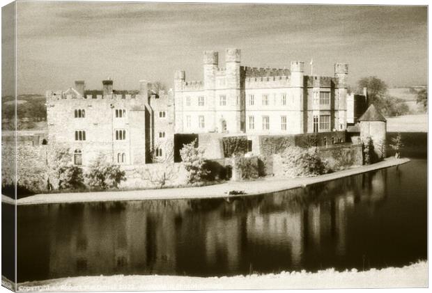 Leeds Castle in infra-red Canvas Print by Robert MacDowall