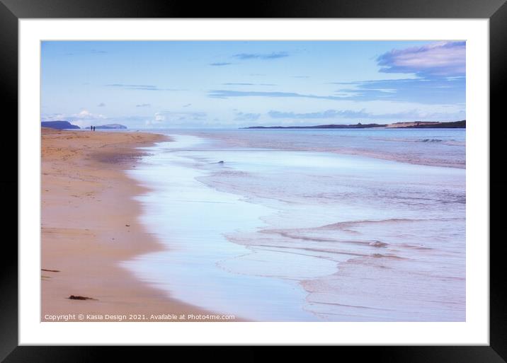 Rosamol Beach, Luskentyre Bay, Isle of Harris Framed Mounted Print by Kasia Design