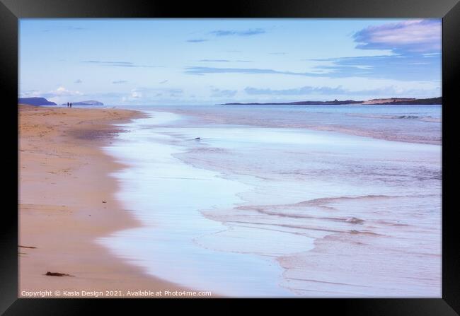 Rosamol Beach, Luskentyre Bay, Isle of Harris Framed Print by Kasia Design