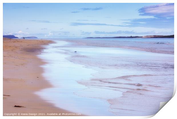 Rosamol Beach, Luskentyre Bay, Isle of Harris Print by Kasia Design