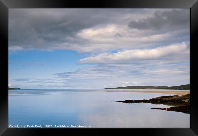 Luskentyre Bay, Isle of Harris, Scotland Framed Print by Kasia Design