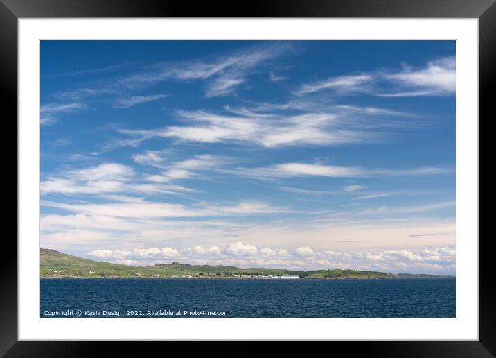 Islay Whisky Coast Framed Mounted Print by Kasia Design
