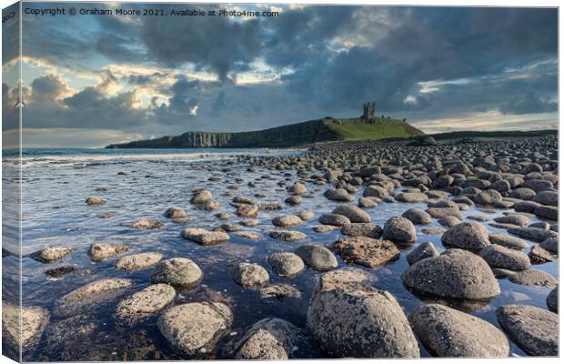 Dunstanburgh Castle from the north Canvas Print by Graham Moore