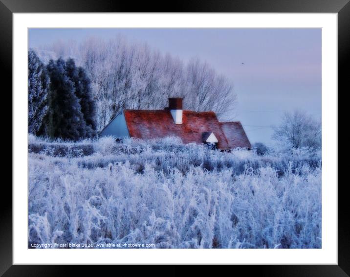 home for winter Framed Mounted Print by carl blake
