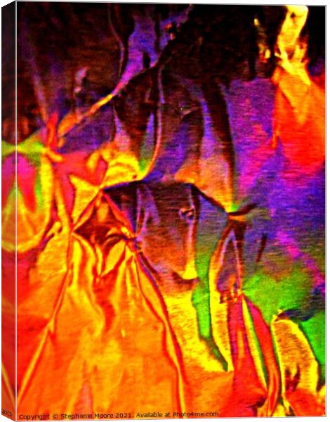 Abstract flames Canvas Print by Stephanie Moore