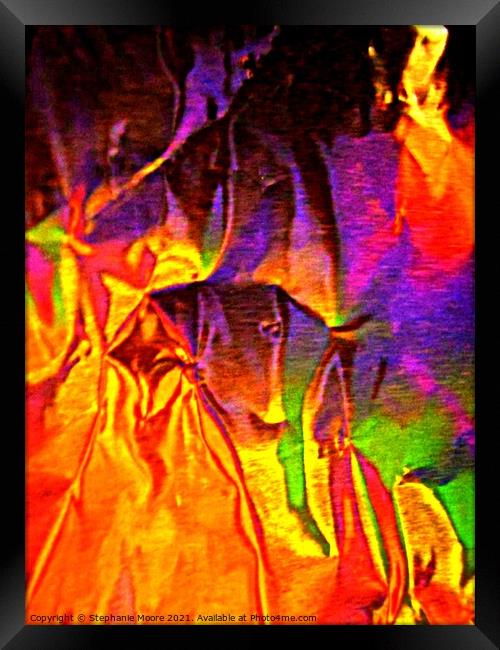 Abstract flames Framed Print by Stephanie Moore