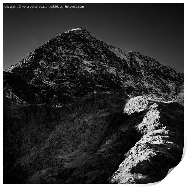 Ascent to Snowdon. Print by Peter Jones