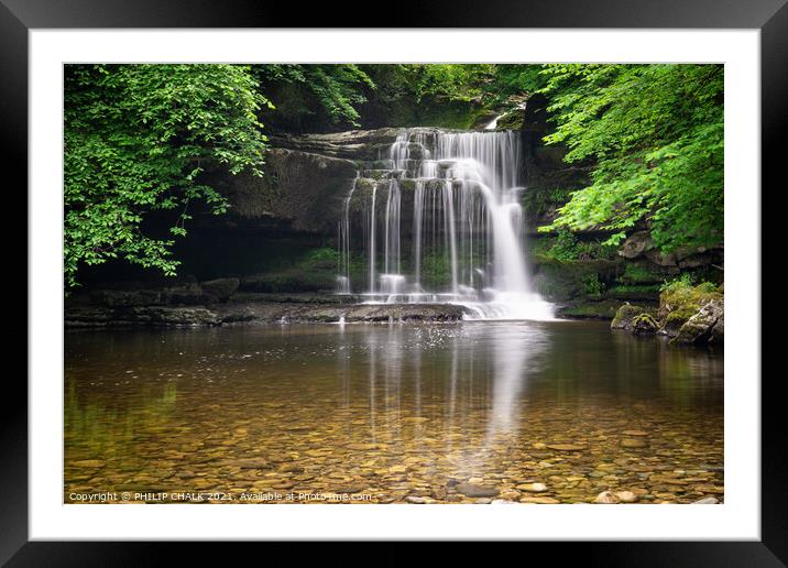 Dreamy waterfall Framed Mounted Print by PHILIP CHALK