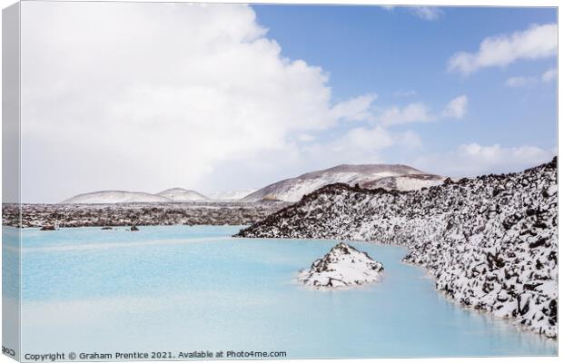 Blue Lagoon, Iceland Canvas Print by Graham Prentice