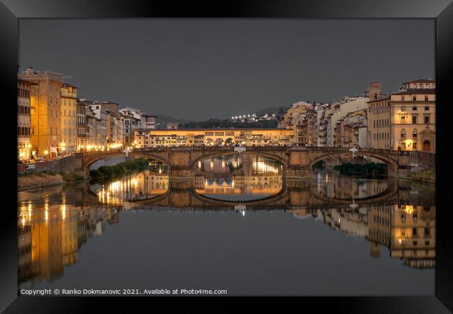 Ponte Vecchio Framed Print by Ranko Dokmanovic