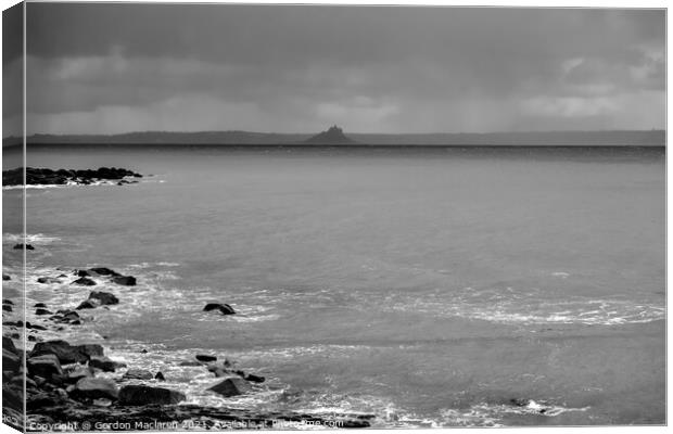 St Michael's Mount from Mousehole Canvas Print by Gordon Maclaren