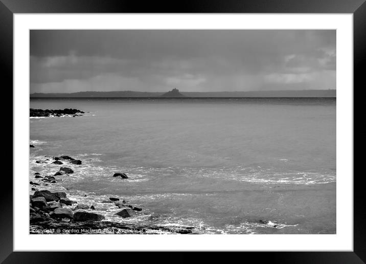 St Michael's Mount from Mousehole Framed Mounted Print by Gordon Maclaren