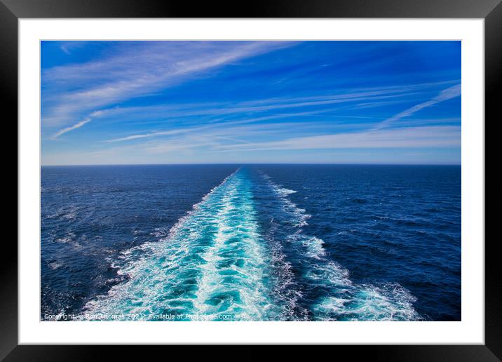 From The Stern of the Ship Framed Mounted Print by Ron Thomas