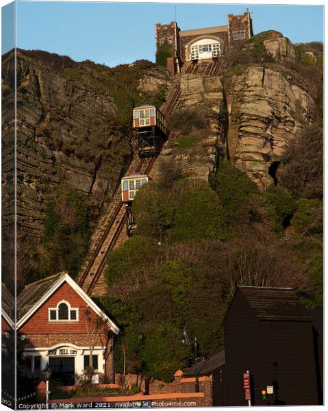 Hastings East Hill Lift Canvas Print by Mark Ward