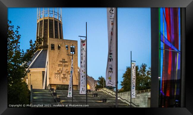 Liverpool Metropolitan Cathedral  Framed Print by Phil Longfoot